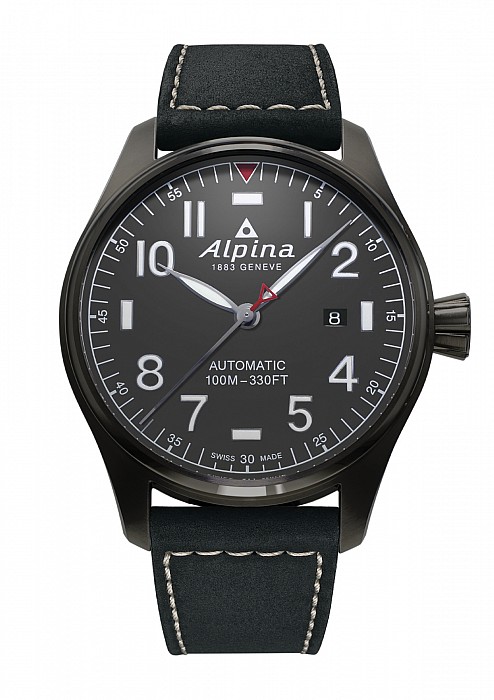 Alpina Startimer Pilot Automatic 44 mm AL-525G4TS6 - Matte Dark Grey