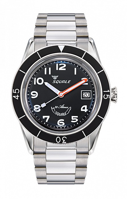 Squale SUB-39 Black Arabic Bracelet