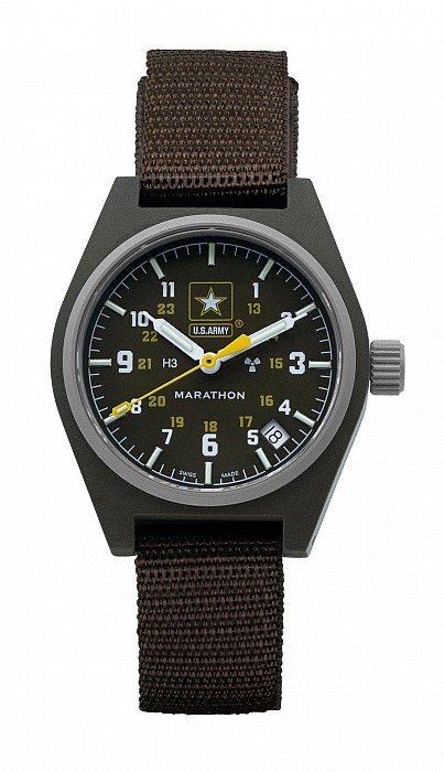 Marathon GPQ Date Black OUSA - General Purpose Quartz Official US Army Markings