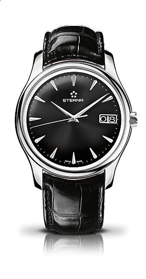 Eterna Vaughan Big Date anthracite alligator black