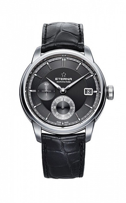 Eterna Adventic GMT black alligator