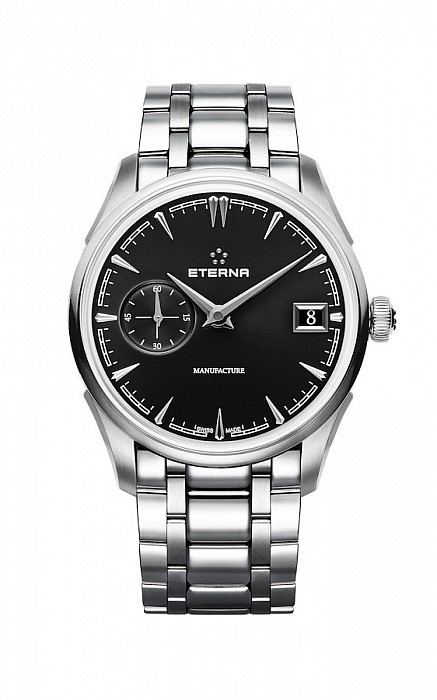 Eterna 1948 Legacy Small Second Black steel