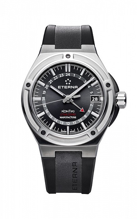 Eterna Royal Kontiki GMT black rubber