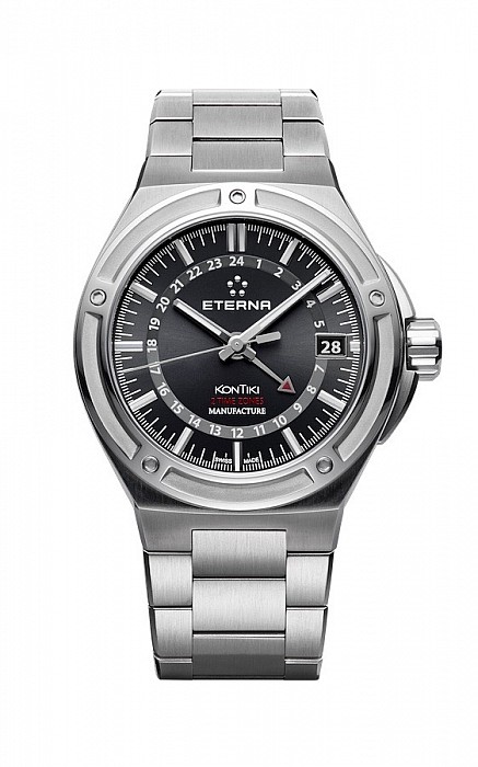 Eterna Royal Kontiki GMT black steel