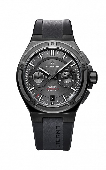 Eterna Royal Kontiki Chronograph Flyback anthrazite rubber PVD