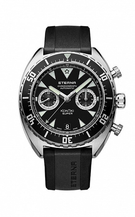 Eterna Super Kontiki Chronograph black rubber