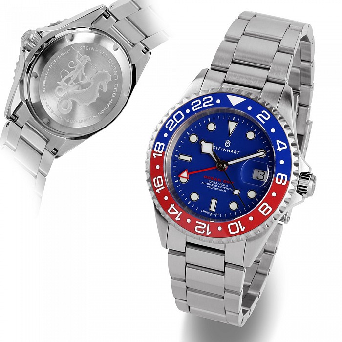 Steinhart Ocean One GMT BLUE-RED Ceramic