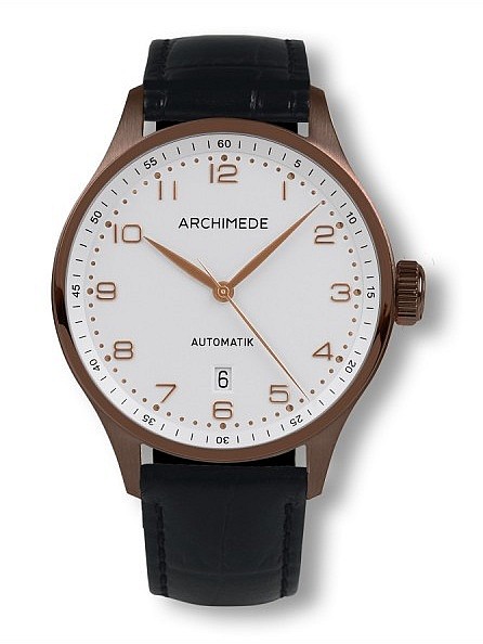 Archimede Klassik 42 Bicolor stříbrná PVD Antik