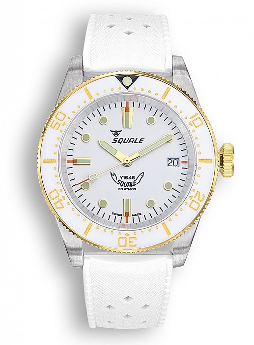 Squale 1545 White Rubber