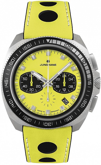 Junghans 1972 Chronoscope Limited Edition FIS Lemon 41/4369.00 - Planica 2023 limitovaná edice 150 kusů