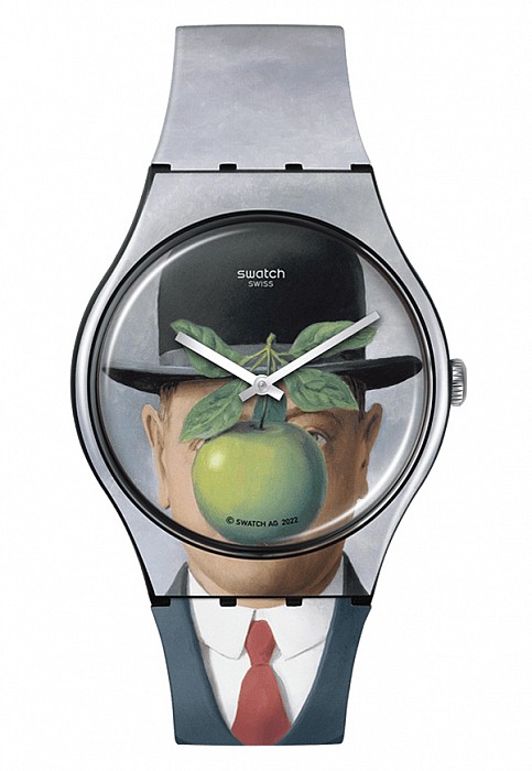 Swatch SUOZ350 - LE FILS DE L&#039;HOMME - RENE MAGRITTE