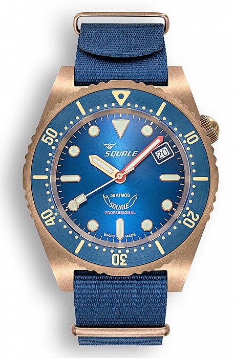 Squale 1521 Bronze Blue