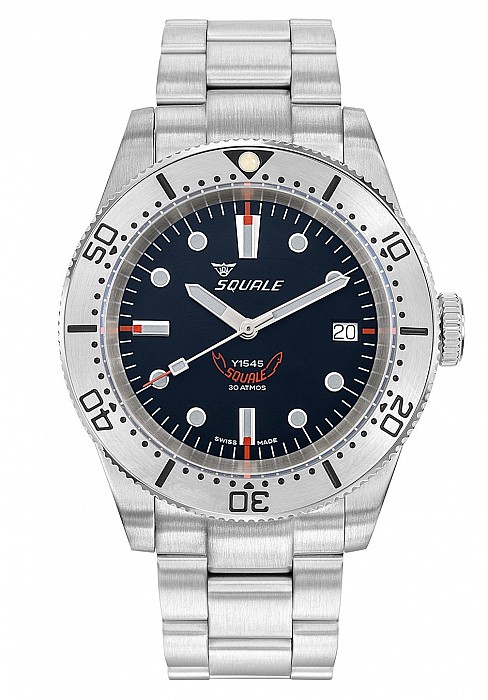 Squale 1545 Black Steel Bracelet