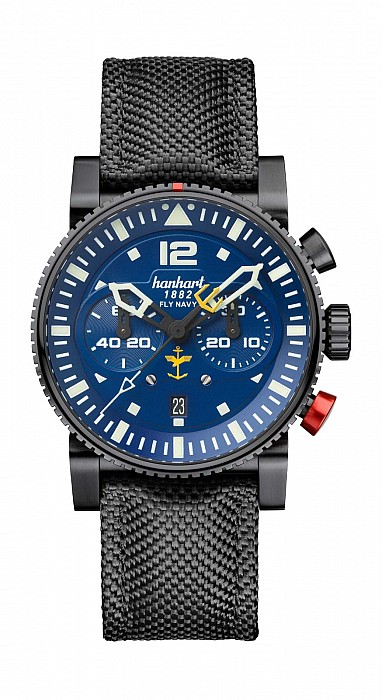 Hanhart PRIMUS Fly Navy PVD MFG3 - limitovaná edice 150 kusů