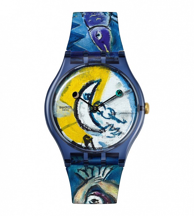 Swatch SUOZ365 - CHAGALL&#039;S BLUE CIRCUS