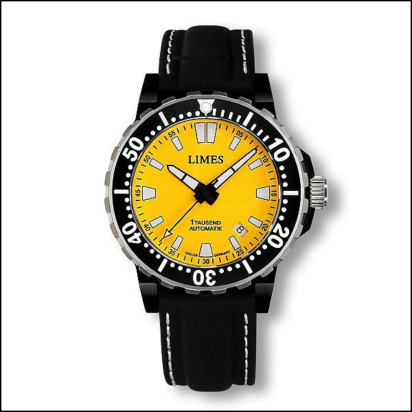 Limes Endurance 1 Tausend Automatik Gelb PVD