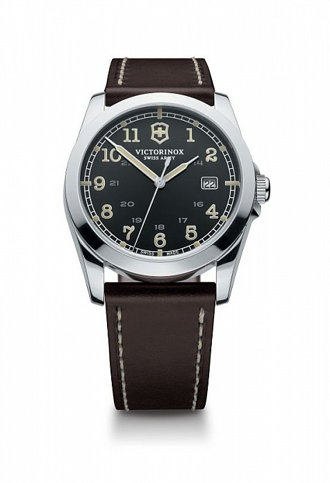 Victorinox Infantry black leather brown