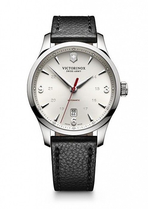 Victorinox Alliance Mechanical matt silver leather