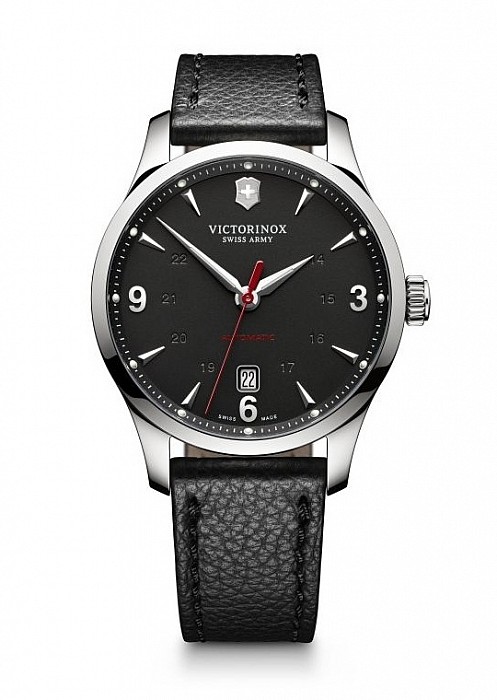 Victorinox Alliance Mechanical matt black leather