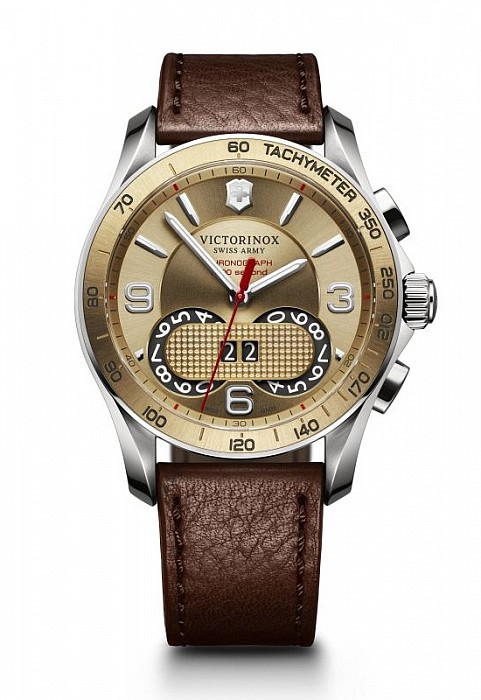 Victorinox Chrono Classic 1/100 gold leather