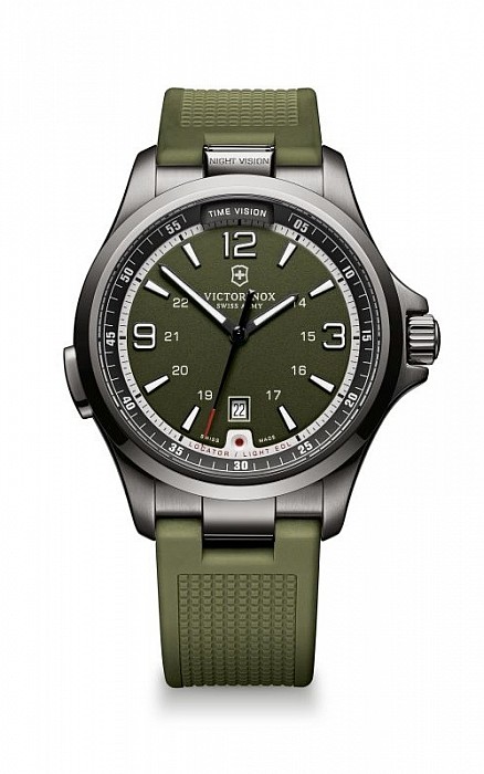 Victorinox Night Vision green PVD rubber