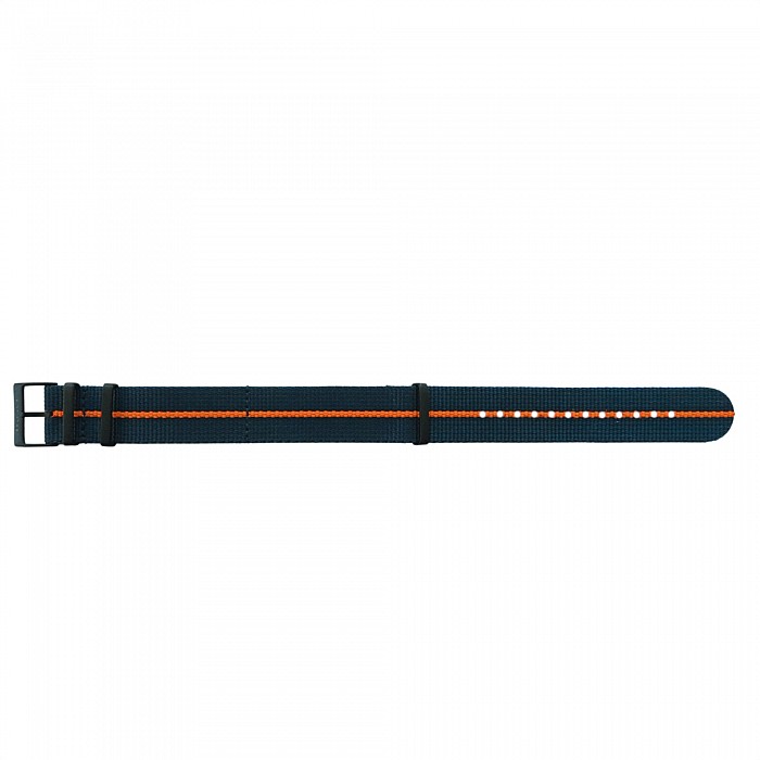Traser řemen textilní pro P67 Officer Pro Quartz modro-oranžový