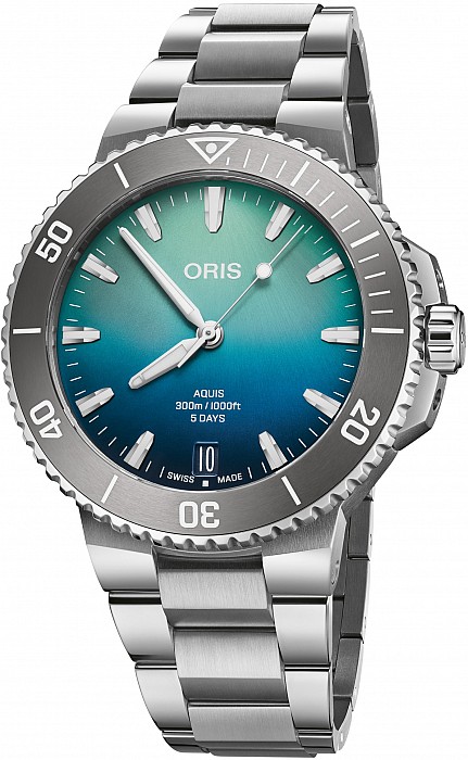Oris Aquis Date Great Barrier Reef Limited Edition IV 01 400 7790 4185-Set - 43,5 mm Calibre 400 LE 2000 kusů