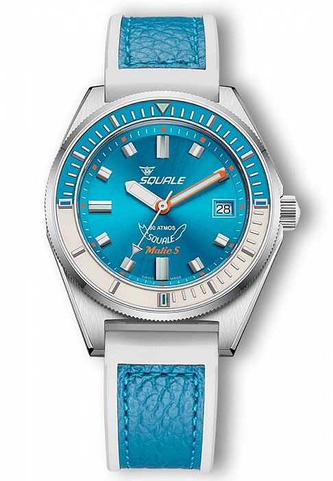 Squale Matic S Light Blue HydroLeather