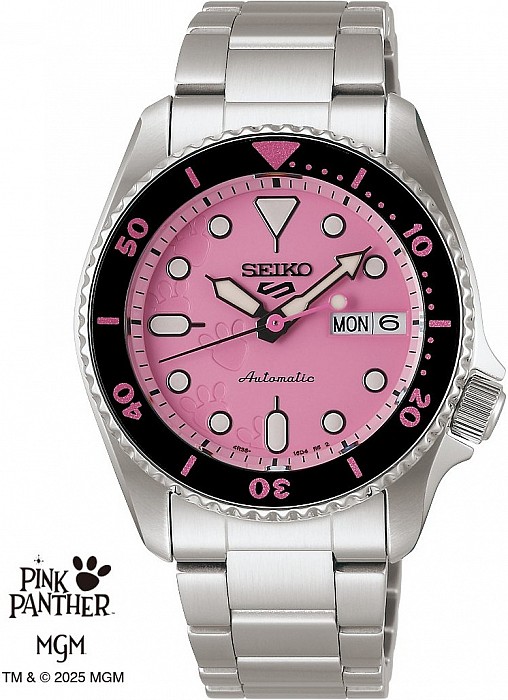 Seiko 5 Sports SKX Series Pink Panther Limited Edition SRPM07K1 - limitovaná edice 9999 kusů