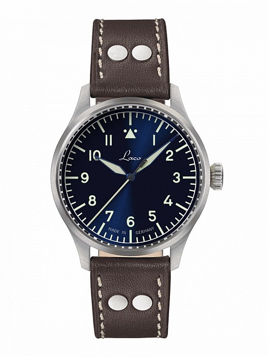 Laco Flieger PRO Blue Stuttgart 37 Automatik - 37 mm Automatický nátah