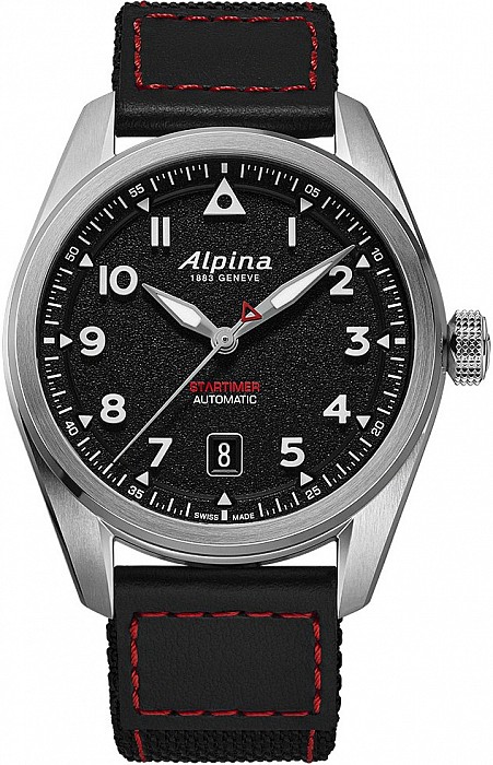 Alpina Startimer Pilot Automatic AL-525BW4S36 - Black 40 mm