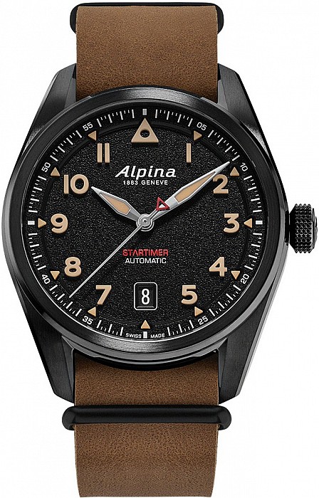 Alpina Startimer Pilot Automatic AL-525BW4SB36 - Full Black 40 mm