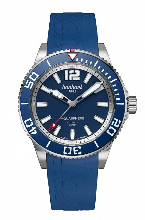 Hanhart AQUASPHERE FreeFall Blue 42 Rubber