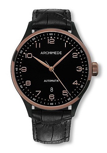 Archimede Klassik 42 Bicolor two-tone case PVD black