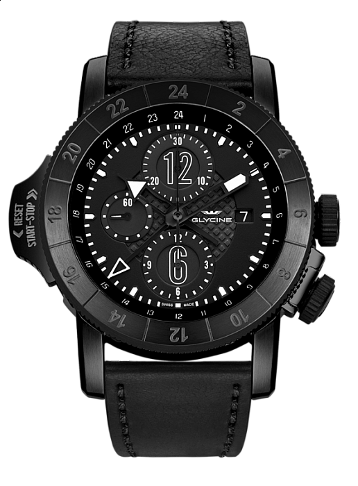 Glycine Airman Airfighter Black / Black PVD