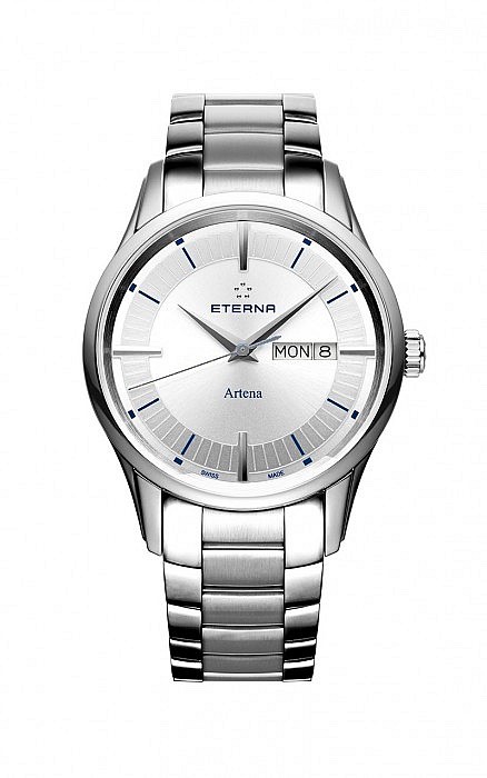 Eterna Artena Gent silver steel blue - výprodej modelu - sleva 35%