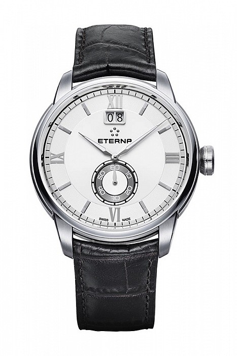 Eterna Adventic Quartz Big Date white leather