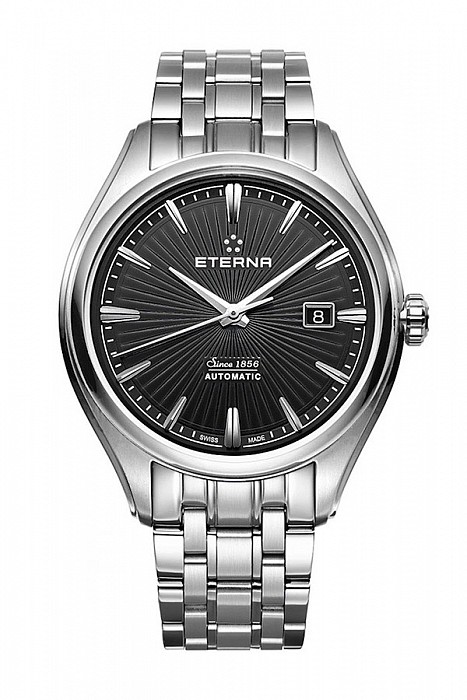 Eterna Avant-Garde Date black steel