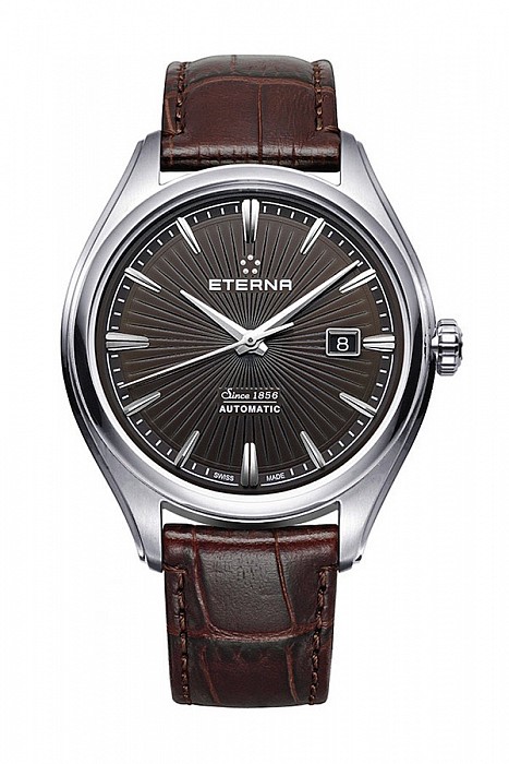 Eterna Avant-Garde Date brown leather