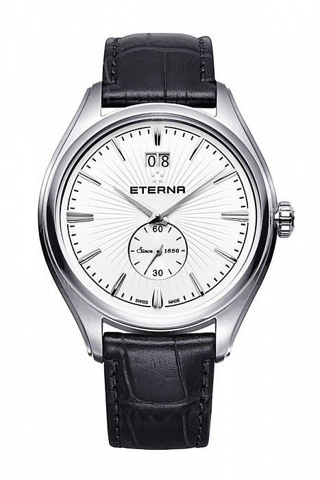 Eterna Avant-Garde Quartz BigDate white leather