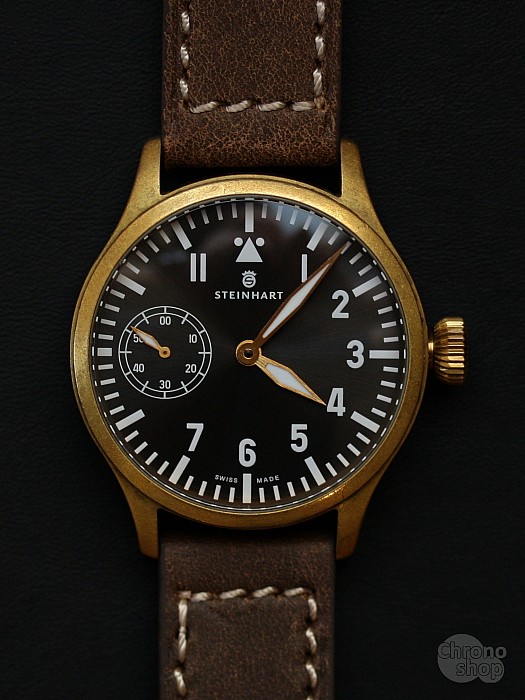 Steinhart Nav B-Uhr 44 Handaufzug Bronze BAZAR - použité zboží