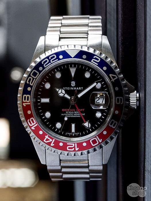 Steinhart GMT - OCEAN 1 BLUE RED BAZAR - použité zboží
