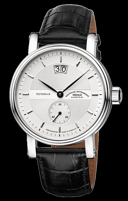 Teutonia II Grossdatum Chronometer Silver