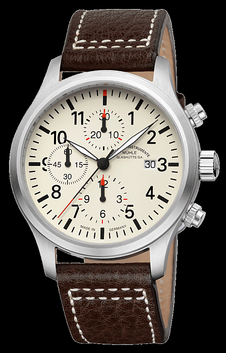 Mühle-Glashütte Terrasport I Chronograph Creme