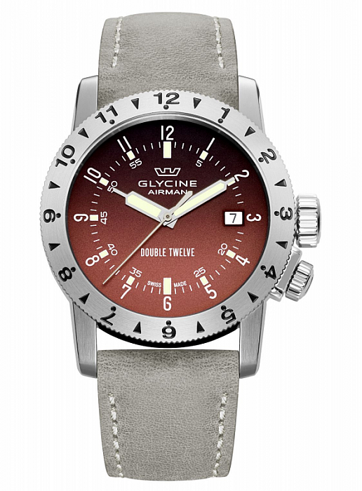Glycine Airman Double Twelve 3938.16.LB0B