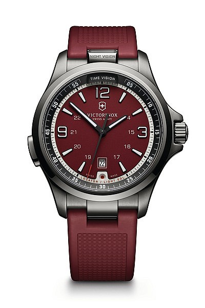 Victorinox Night Vision red PVD rubber