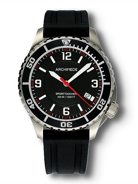 Archimede SportTaucher steel/black