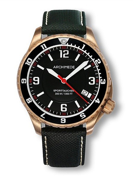 Archimede SportTaucher Bronze GMT black