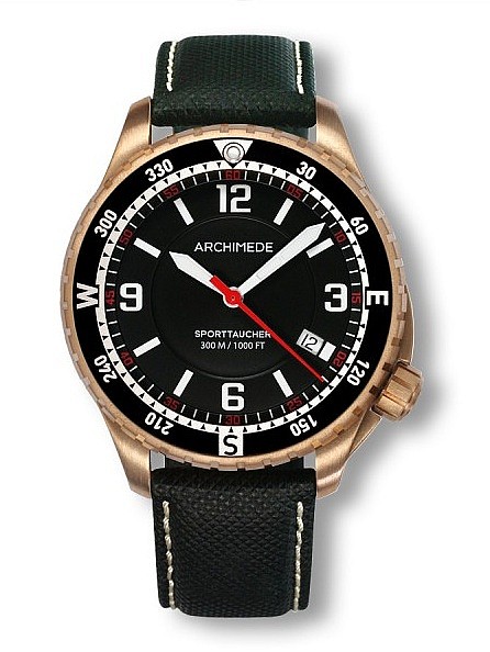 Archimede SportTaucher Bronze K black