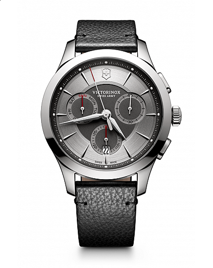 Victorinox Alliance Chronograph grey leather